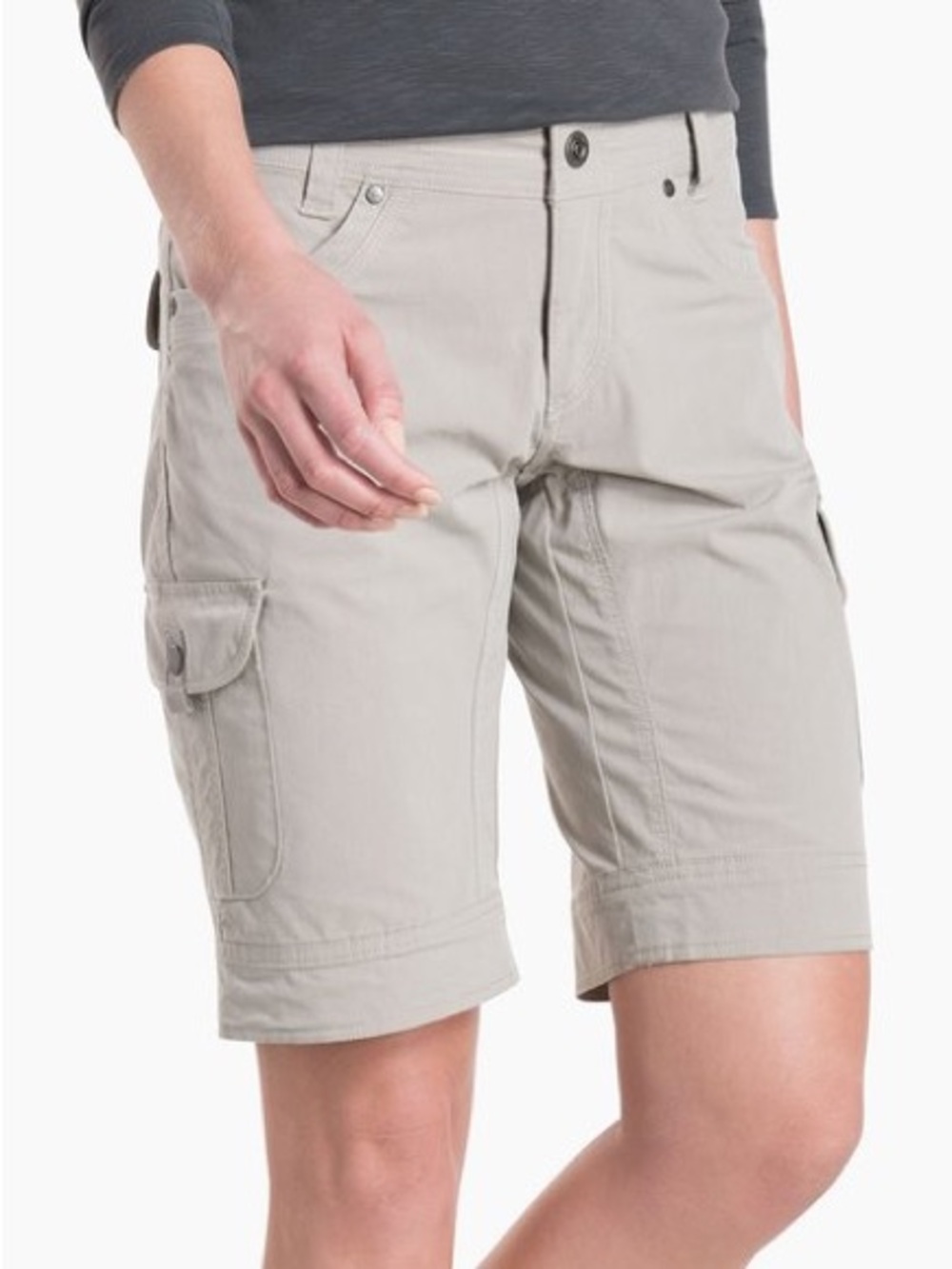 Kuhl ladies SPLASH™ 11" Lightweight, cotton-based fabric with minimal stretch.